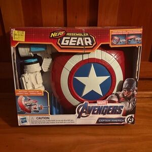 Nerf Avengers Captain America Shield Blaster - Red, White, Blue